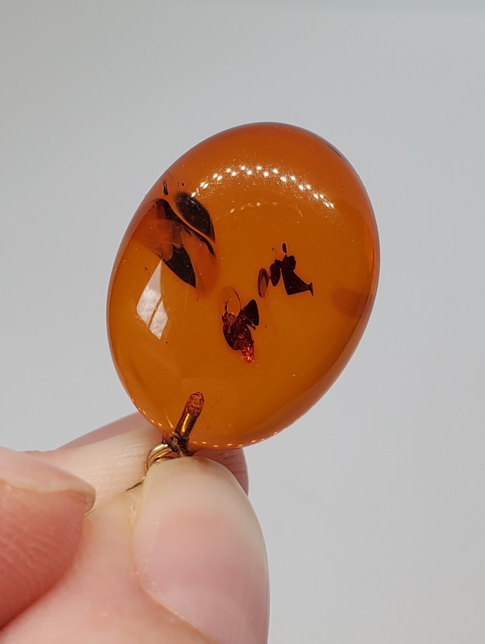 Baltic Amber 14k Gold Filled Dangle Earrings - Picture 6 of 8